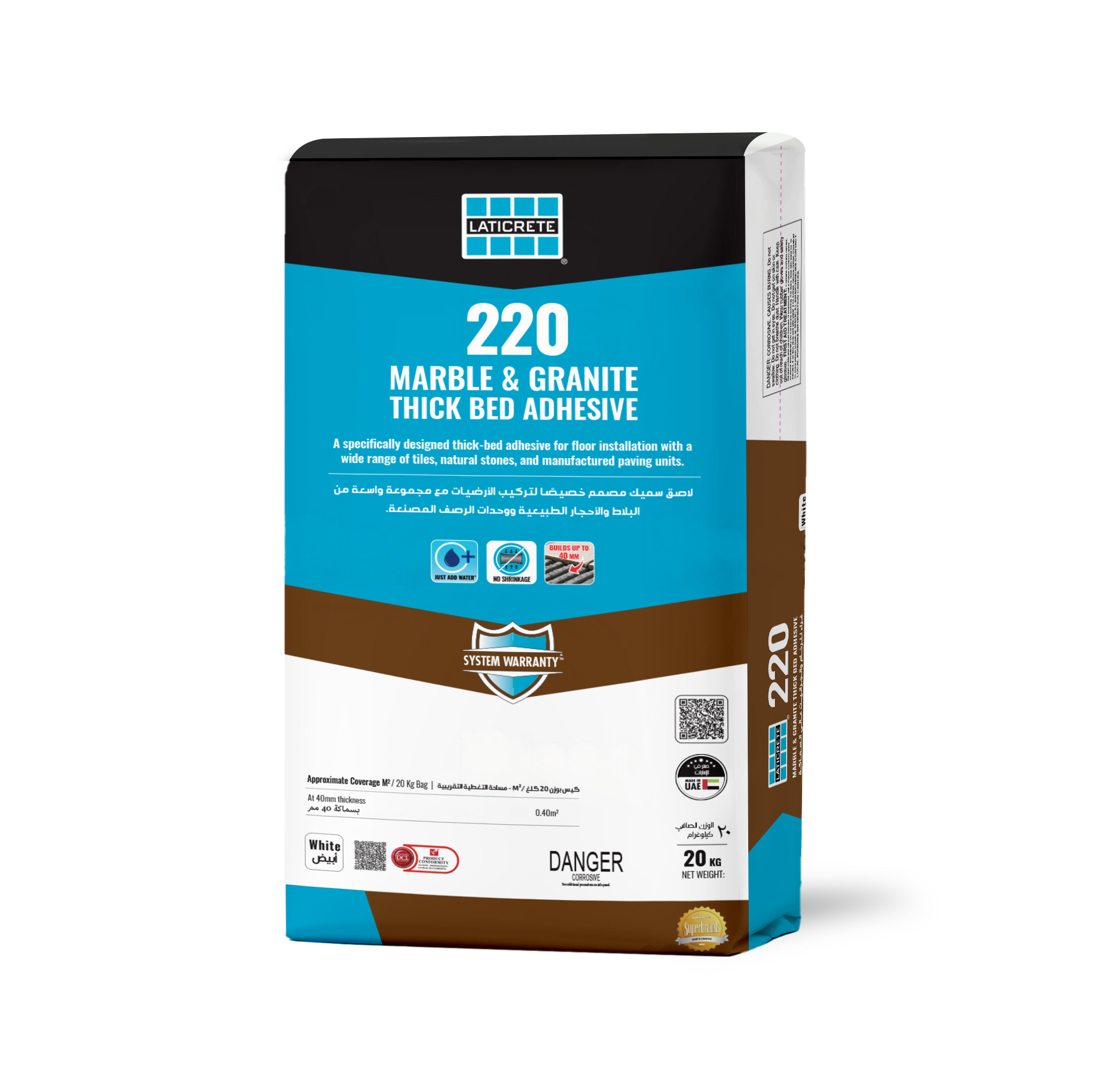 220 Marble  Granite Thick Bed Adhesive