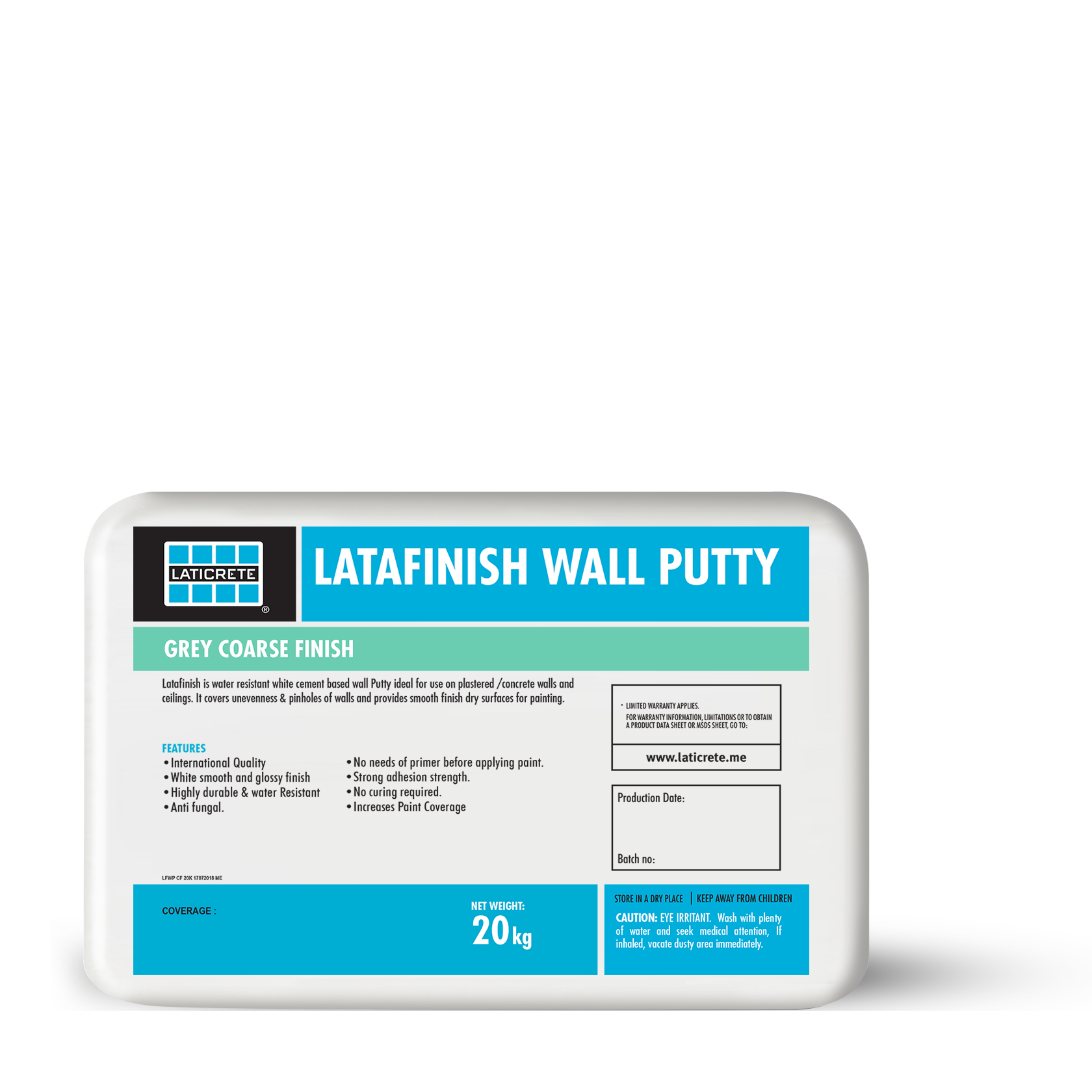 LATAFINISH Wall Putty - Coarse Finish